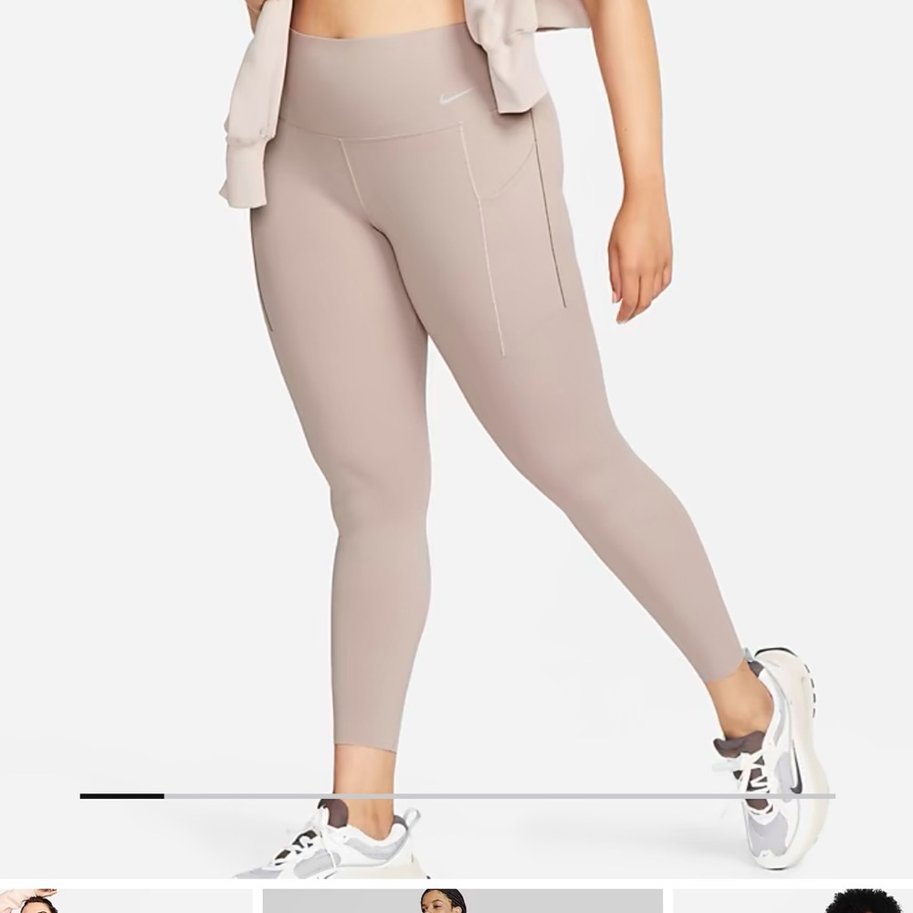 Nike Universa Women’s Medium Support High Waisted 7/8 Leggings with Pockets - Picture 6 of 6